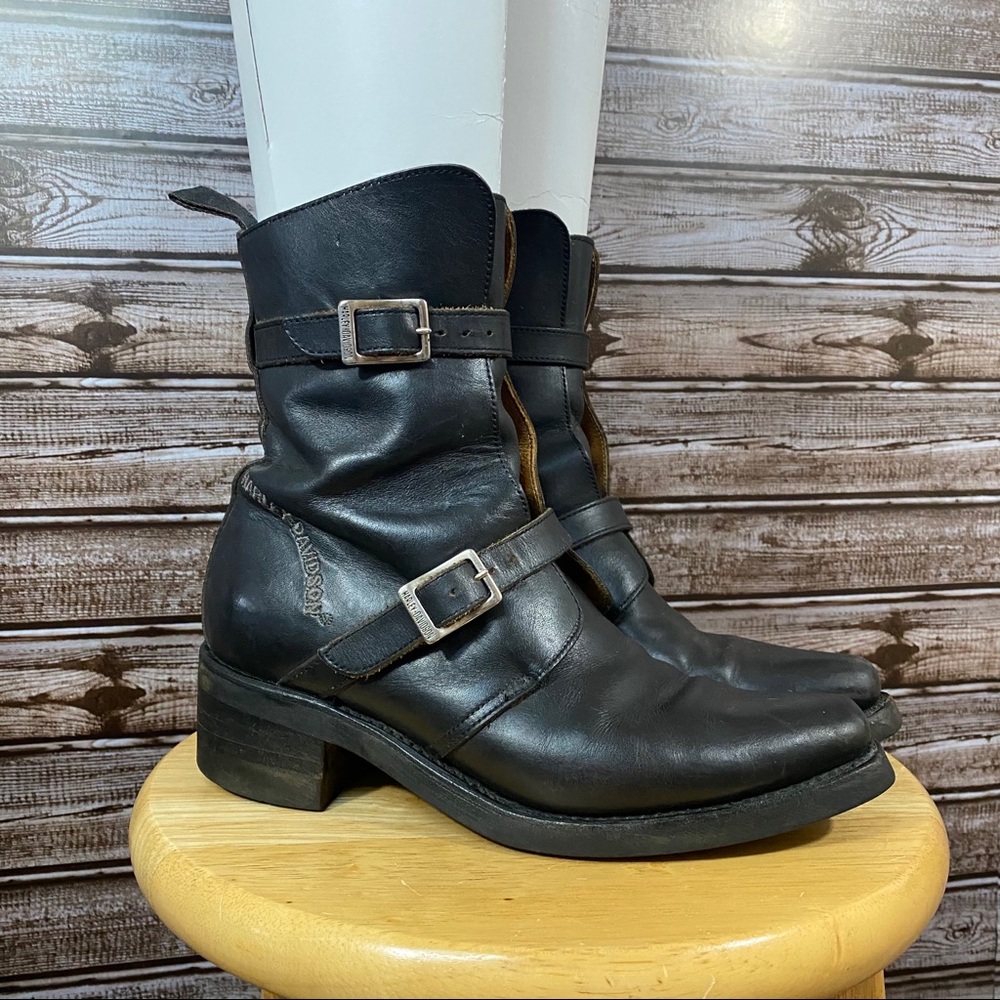 Harley Davidson- Boulevard Black Buckle Boots